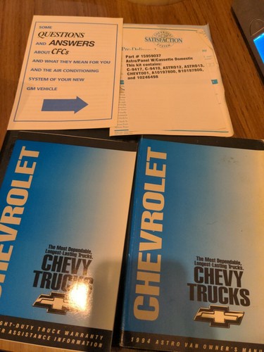1994 Chevrolet Astro Van Owners Manual - Used Chevrolet for sale in