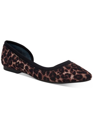 

ALFANI Женские черные слипоны с леопардовым принтом Dorsay Phoenix Toe Slip On Toe на плоской подошве 7,5 м, Черный, 10009257300