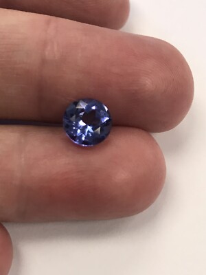 1.97ct UNIQUE TOP HI END QUALITY 8MM ROUND 100% NATURAL TANZANITE