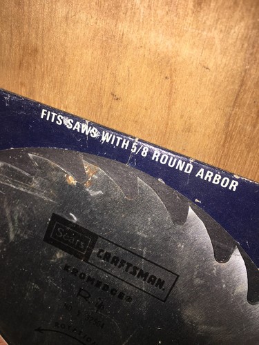 2 VINTAGE SEARS CRAFTSMAN KROMEDGE SAW BLADE’S 200 Tooth & 30 Tooth