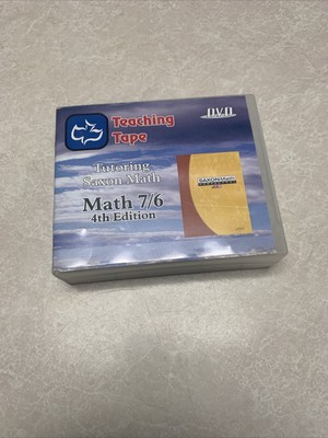 Saxon 76 Teaching Tape (4th Edition) Tutoring 7/6 Dvd Set, 15 Discs -199 Lessons