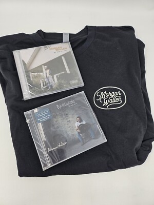 Morgan Wallen LOT OF 3 (Dangerous Tour Shirt Medium/Dangerous CD/One Thing CD)