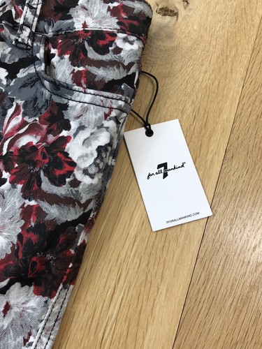 Jeans Sz. 10 Girls - 7 For All Mankind- Floral Jeans Pants Super Skinny NEW Fun