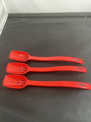 Hubert Serving Red Slotted Spoons Restaurant 