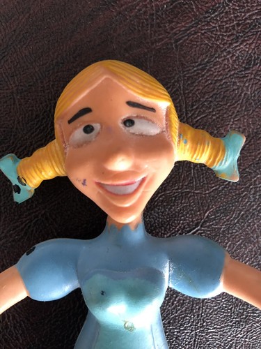 Ultra Rare NELL FENWICK Bendy Figurine from Wham-O Rocky & Bullwinkle Show 1972