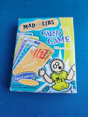 Mad Libs Card Game - New  - Sealed - Word - Vocabulary Game - 2002