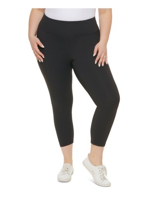 

Женские черные эластичные леггинсы с высокой талией CALVIN KLEIN Plus, Черный, PF2X6480