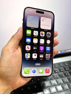 Apple iPhone 14 Pro Max 256GB Factory Unlocked Space Black (Cracked) #20191
