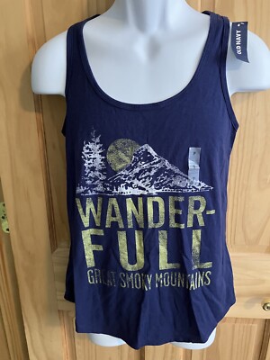 Old Navy Women s SP Wander-Full Great Smokey Mountains Tank Top NWT