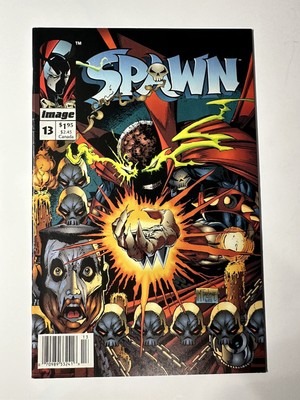 Spawn #13 1993 Newsstand Cover - Origin of Chapel s Disfigurement
