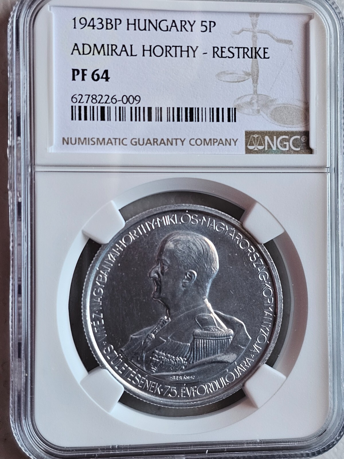 HUNGARY ハンガリー 5Pengo 1943NGC-MS65 HUNGARY ハンガリー 5Pengo 1943NGC-MS65 - メルカリ