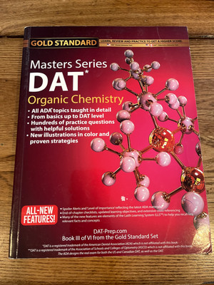 DAT Prep Organic Chemistry Masters Series, Review, DAT Preparation 