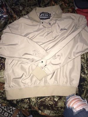 Zero Restriction Womens Jacket Size Small S Tan Bomber 1/4 Zip Golf