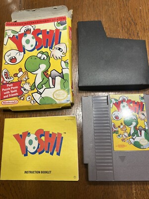 Yoshi Nintendo NES Complete In Box CIB *TESTED WORKS*