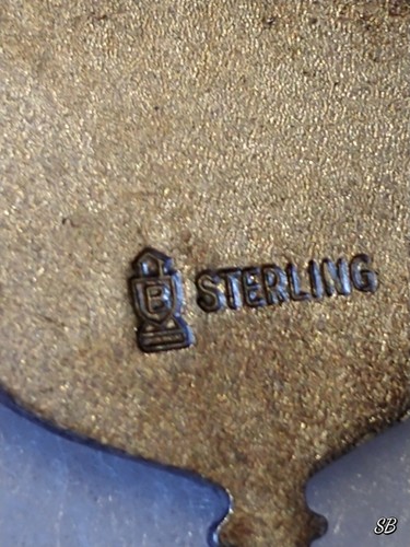 VINTAGE STERLING BRACELET CHARM SAPPORO OLYMPICS CHARM 1-1/4