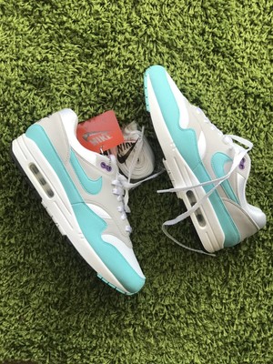 セカイモン | 908375 105 | スニーカー | new arrival | 25 Nike Air Max 1 Anniversary White Aqua Grey Black Green Blue Sz 10.5 908375 105