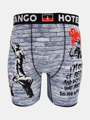 

TANGO HOTEL COLLECTION Нижнее белье Серые антибактериальные трусы-боксеры, Серый, THB4114BB