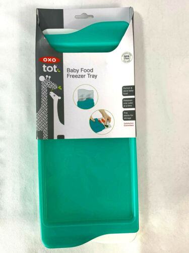 OXO Tot Baby Food Freezer Tray With Teal Protective Cover - NEW