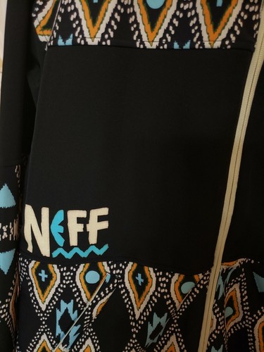 NWT Neff Men's Tribal Softshell Snowboarding Coat Jacket Size Medium Black