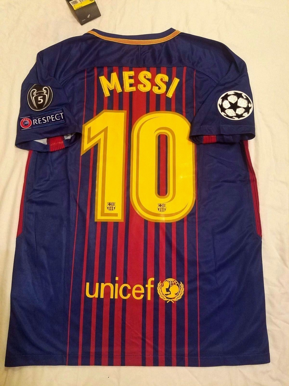 messi champions league jersey
