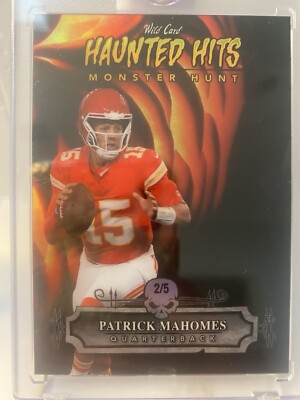 2024 Wild Card Patrick Mahomes Haunted Hits #HHP-PM Monster Hunt 2/5