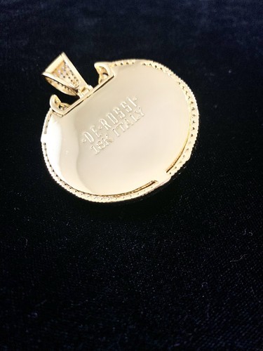 Solid 18K Gold Lab Diamonds LION KING Pendant Chain Necklace LIFETIME WARRANTY