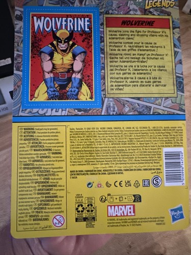 Wolverine Super Heroes MARVEL COMICS Legends Toy Figure Figurine Kenner Hasbro