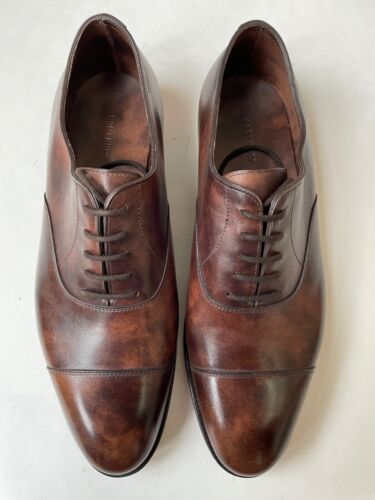 JOHN LOBB City II 2 Cap Toe Oxford Museum Leather UK 7 EE JOHN LOBB City II 2 Cap Toe Oxford Museum Leather UK 7 EE