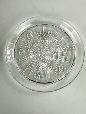 Set of 4 Nuutajarvi/ Iittala Flora Glass Bread and Butter Plate