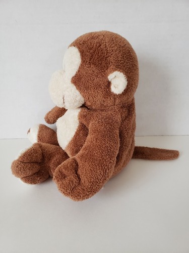TY Pluffies Dangles the Monkey Tylux Baby Plush Toy Brown Plastic Eyes No Tag