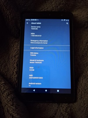 Whoop TAB-8US2 8'' Android 11 4G LTE 3GB RAM 32GB Storage