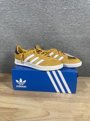 New w/ Box Men's Adidas Gazelle Indoor Preloved Yellow Mustard IE0540 Size 8