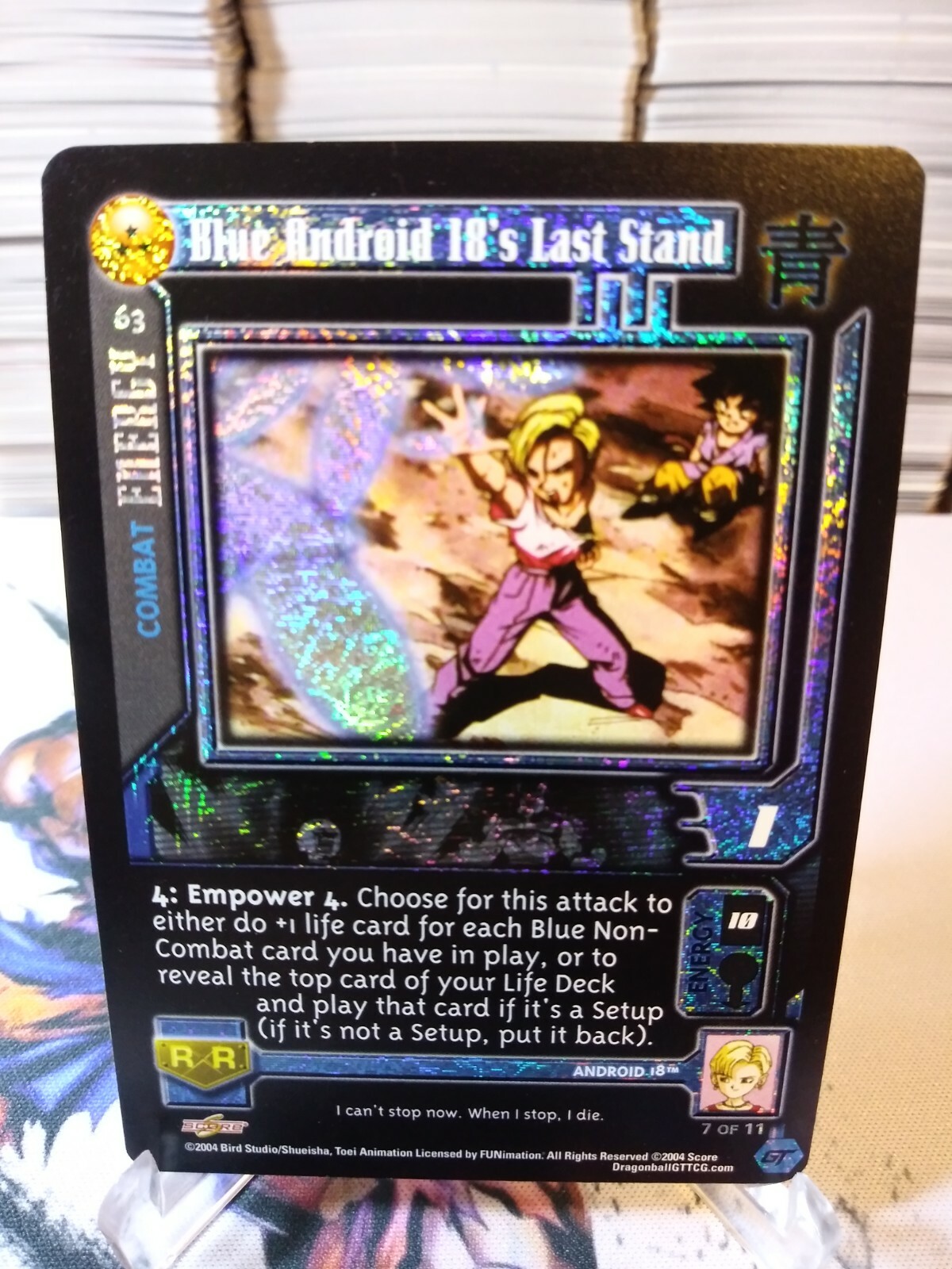 DBZ CCG DRAGON BALL Z GT BLUE ANDROID 18'S LAST STAND #63