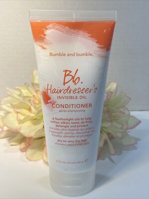 Bumble Bb Hairdresser's Invisible Oil Conditioner 6.7 oz  200 ml New Free Ship