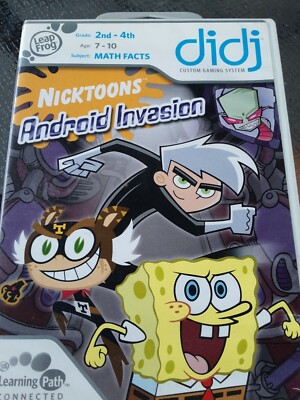 LeapFrog Didj Custom Learning Game Nicktoons-Grades 2-4 Android Invasion-1 (#62)