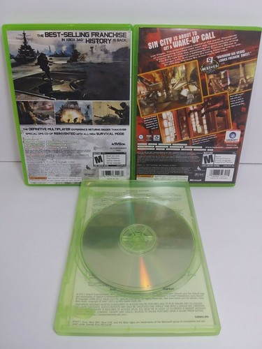 Lot of 3 XBOX 360 games COD MW3 rainbow six vegas ASSASSINS CREED REVELATIONS