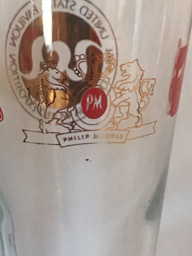 4 Miller Beer Philip Morris 7 UP 1984 Louisiana World Exposition Stemmed Glass