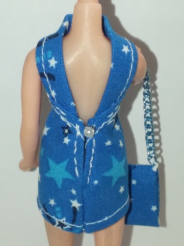 Topper Dawn Doll Stars Mini Dress & Bag Item 248