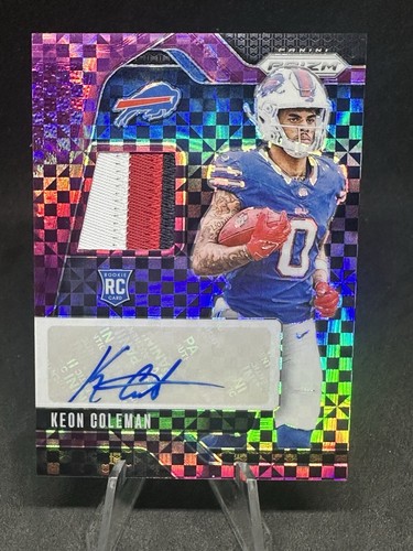 2024 Panini Prizm RPA-KCN Keon Coleman Purple Power Prizms