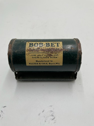 Bob-Bet Bait Box by Walter S. Cole Vintage Collectible Bait Box