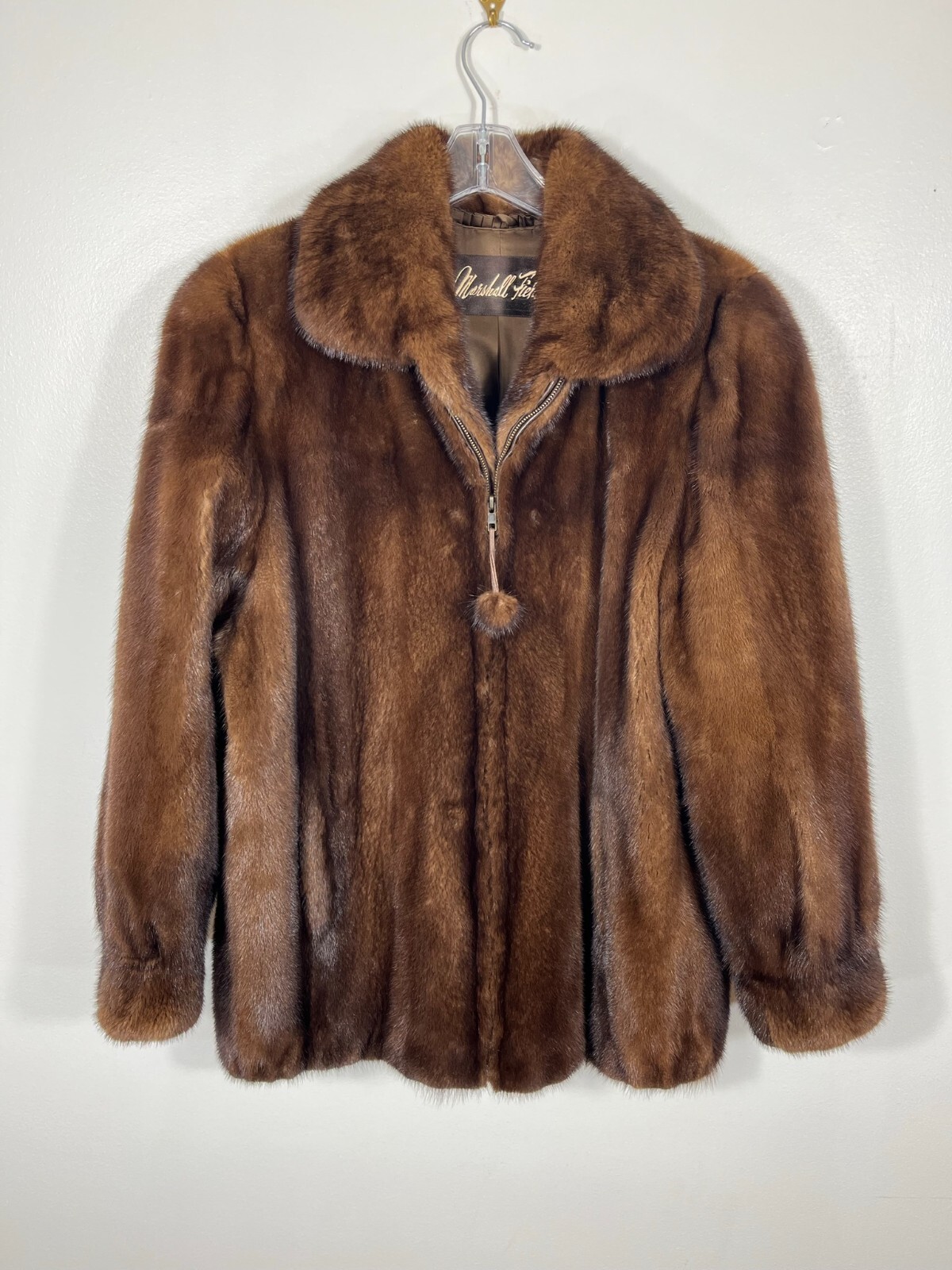 ジャケット・アウター felim FAKE FUR NUDE COAT Classic MINK fur jacket brown Medium coat 30