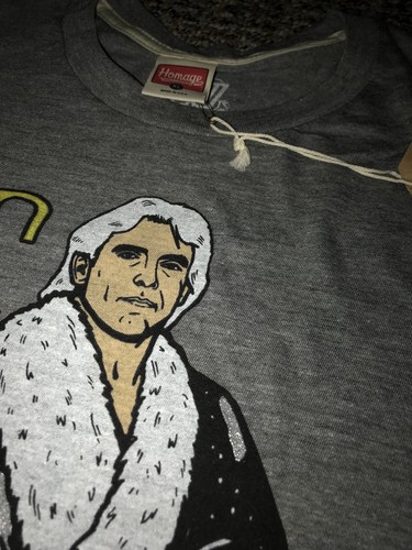 WWE Ric Flair Nature Boy Gray Homage Brand Shirt XL $32