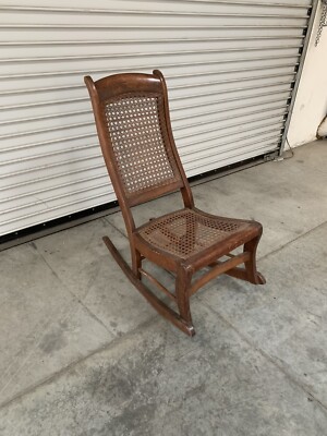 Antique Childs Wooden Rocking Chair - Lalocositas