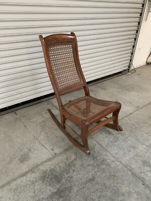 antique childs wicker rocking chair