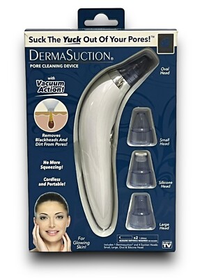 DermaSuction Pore Cleaning Device with Vacuum Action NEW IN BOX