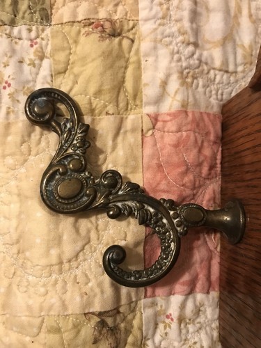 Antique Mission Oak Beveled Glass Mirror Hat Rack Hall Tree