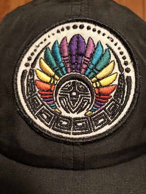 BILLABONG Otis Carey Adventure Division Cap Hat Rainbow Tribal Feathers Abstract