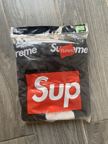 Supreme Hanes Bones Thermal Pant (1 Pack) Black size XL | eBay Supreme Hanes Bones Thermal Pant (1 Pack) Black size XL | eBay
