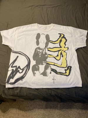 Travis Scott Cactus Jack x Kaws For Fragment Tee T Shirt Size XXL