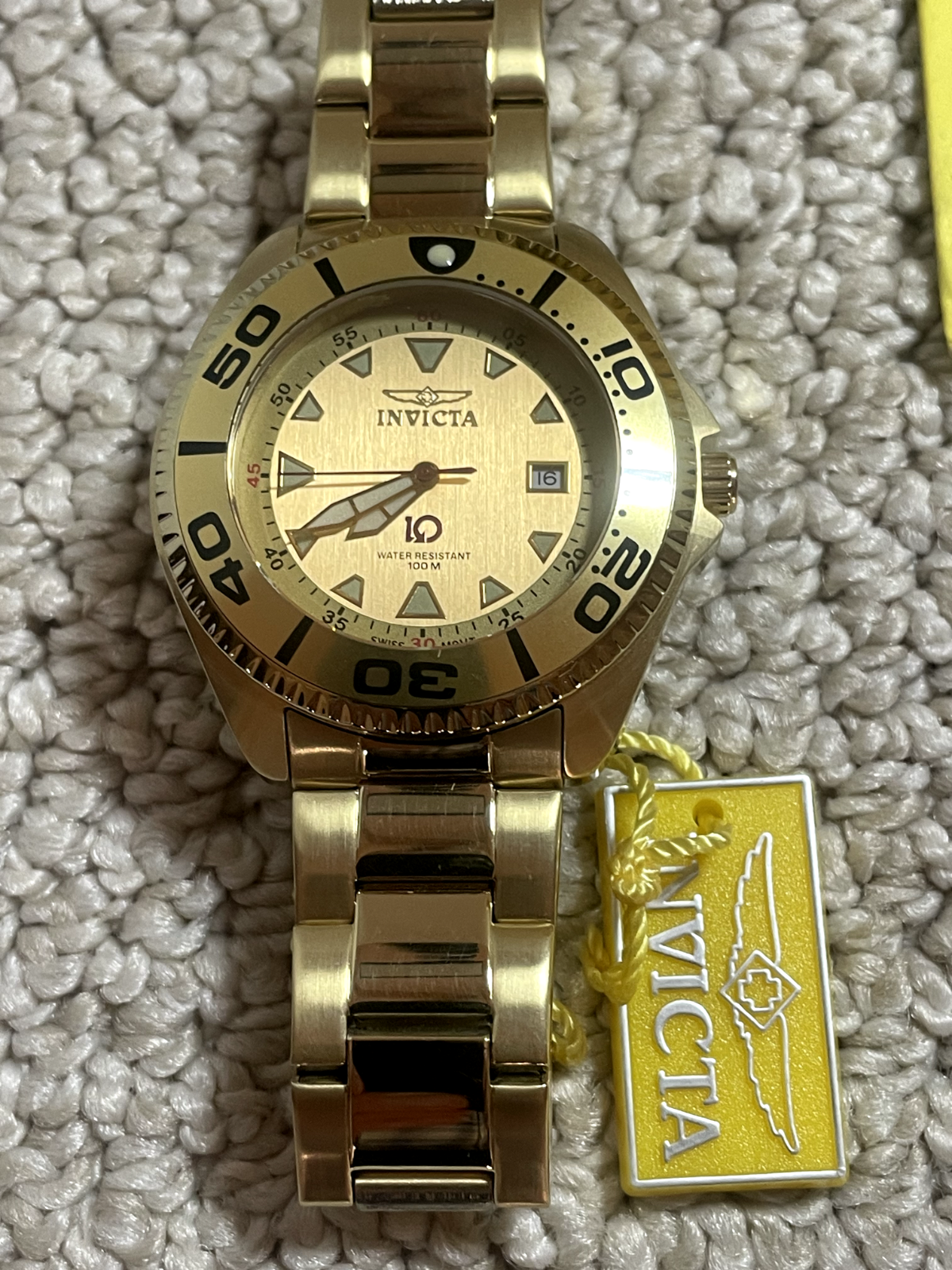 INVICTA WATCH MOVEMENT SAPPHIRE CRYSTAL ALL STEEL SWISS